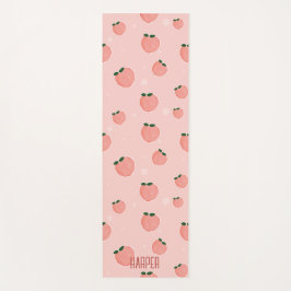 Individuelle Name Peach Frucht Muster Yogamatte