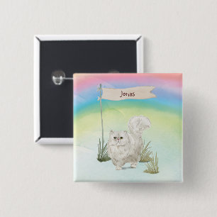 Individuelle Name Persian Cat Pet Button