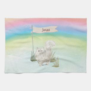Individuelle Name Persian Cat Pet Geschirrtuch