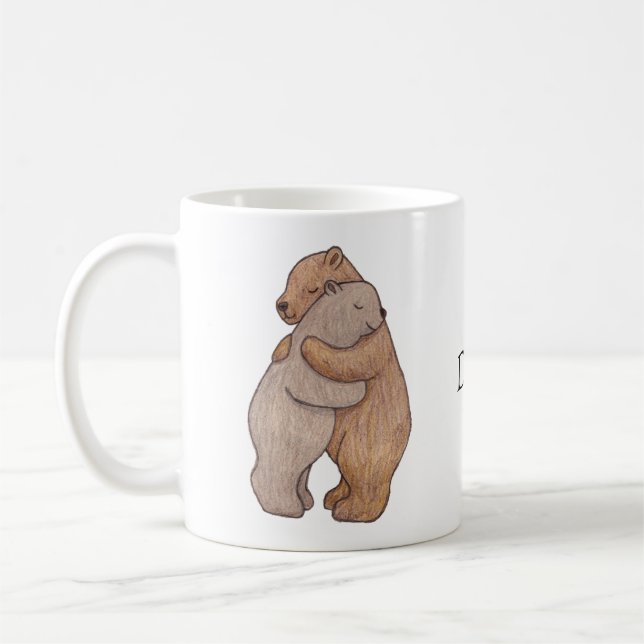 Individuelle Name Personalisiert Big Gentle Kaffeetasse (Links)