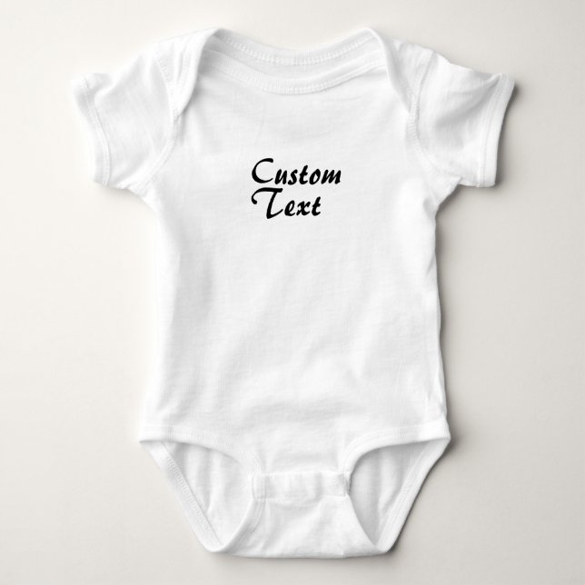 Individuelle Name Personalisiert Text Baby Bodysui Baby Strampler (Vorderseite)