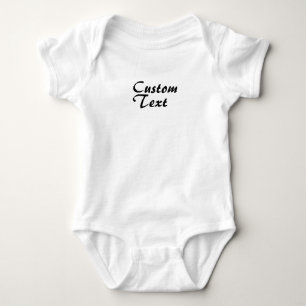 Individuelle Name Personalisiert Text Baby Bodysui Strampler