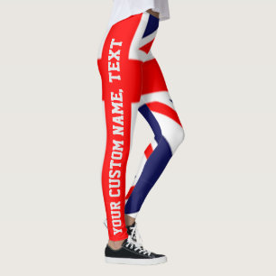 individuelle Name Personalisiert Union Jack Britis Leggings
