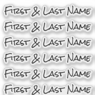INDIVIDUELLE NAME — Personalisierte Etikettenpacku Aufkleber