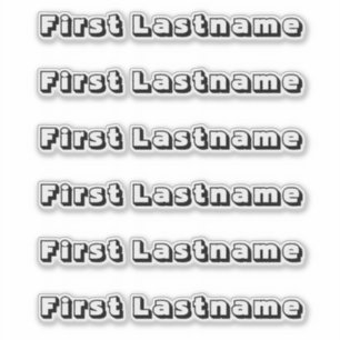 INDIVIDUELLE NAME — Personalisierte Etikettenpacku Aufkleber