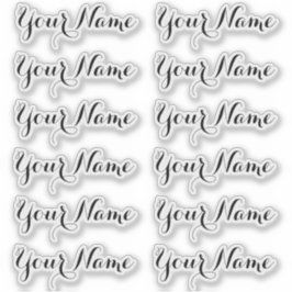 INDIVIDUELLE NAME — Personalisierte Etikettenpacku Aufkleber
