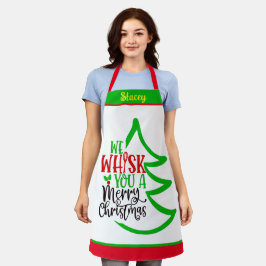 Individuelle Name Personalisierte Weihnachtsgesche Schürze