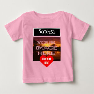 Individuelle Name Personalisierter Baby-T - Shirt 