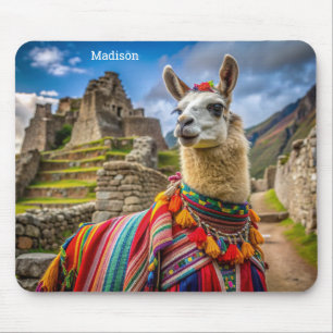 Individuelle Name Peru Llama Mousepad