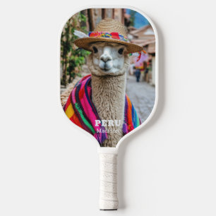 Individuelle Name Peru Llama Pickleball Schläger