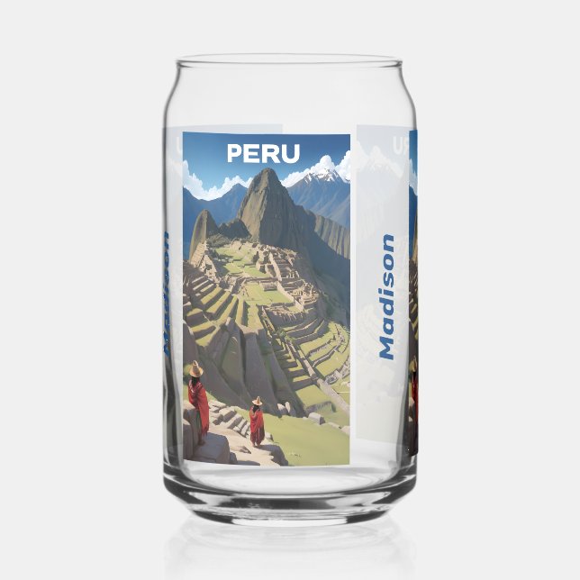 Individuelle Name Peru Machu Picchu Dosenglas (Links)