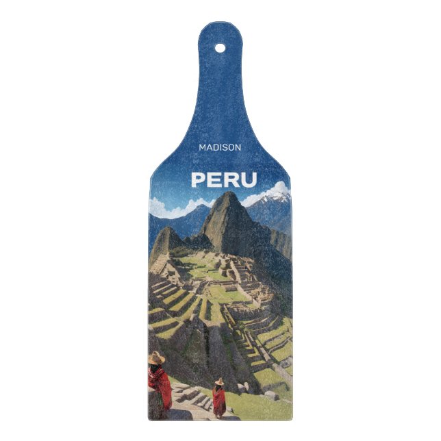 Individuelle Name Peru Machu Picchu Schneidebrett (Vorderseite)