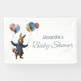 Individuelle Name Peter der Kaninchen Babydusche Banner