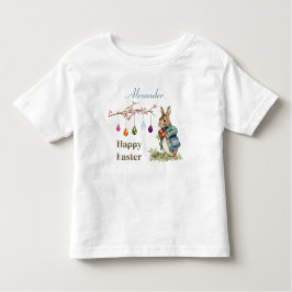 Individuelle Name Peter der Osterkaninchen Osterei Kleinkind T-shirt