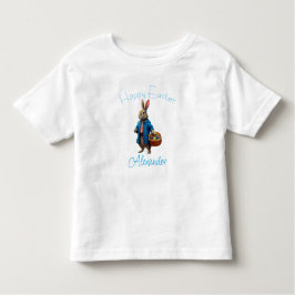 Individuelle Name Peter Easter Egg Körbchen Kleinkind T-shirt