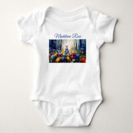 Individuelle Name Peter Ostersonntag mit Ostereier Baby Strampler