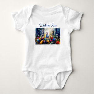 Individuelle Name Peter Ostersonntag mit Ostereier Baby Strampler