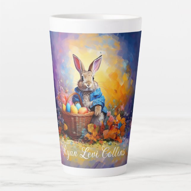 Individuelle Name Peter Ostersonntag mit Ostereier Milchtasse (Vorderseite)