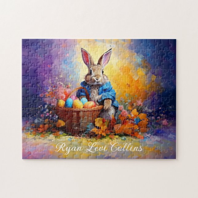 Individuelle Name Peter Ostersonntag mit Ostereier Puzzle (Horizontal)