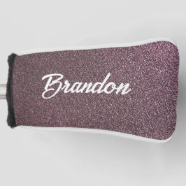 Individuelle Name Pflaume Glitzer Golf Headcover