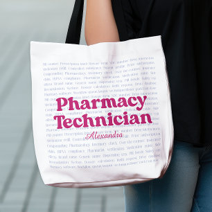 Individuelle Name Pharmacy Technician Typografie W