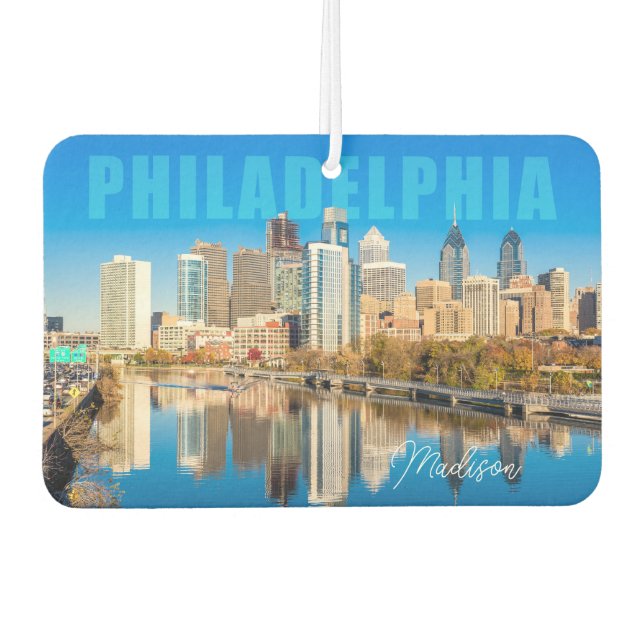 Individuelle Name Philadelphia Pennsylvania Autolufterfrischer (Vorderseite)