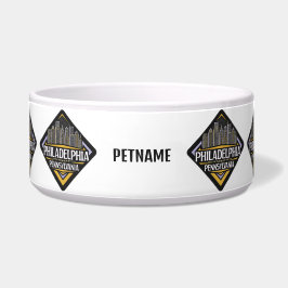 Individuelle Name Philadelphia Pennsylvania Napf