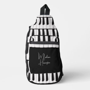 Individuelle Name Piano Keys Crossbody Bag