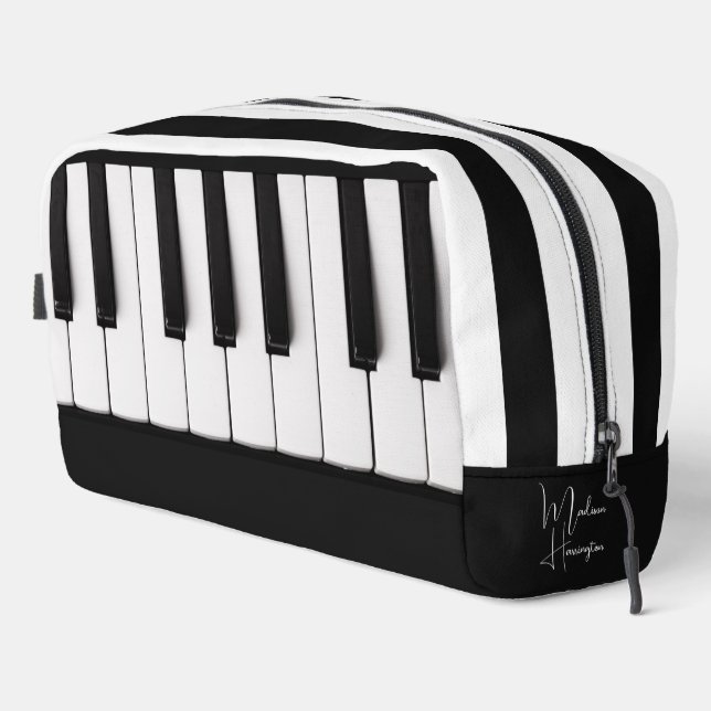 Individuelle Name Piano Keys Waschbeutel (Rechte Ecke)