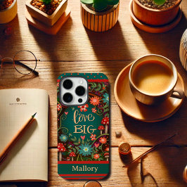 Individuelle Name Pilzsaal Fun Liebe Große Moderne Case-Mate iPhone Hülle