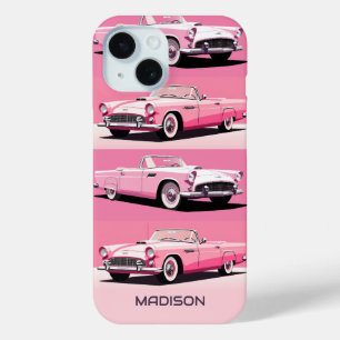 Individuelle Name Pink Classic Car Case-Mate iPhone Hülle