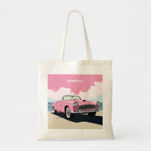 Individuelle Name Pink Classic Car Tragetasche