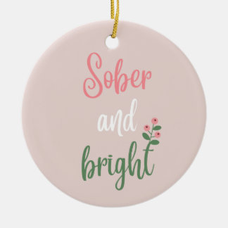 Individuelle Name Pink Pastel Sober Weihnachtsgesc Keramik Ornament