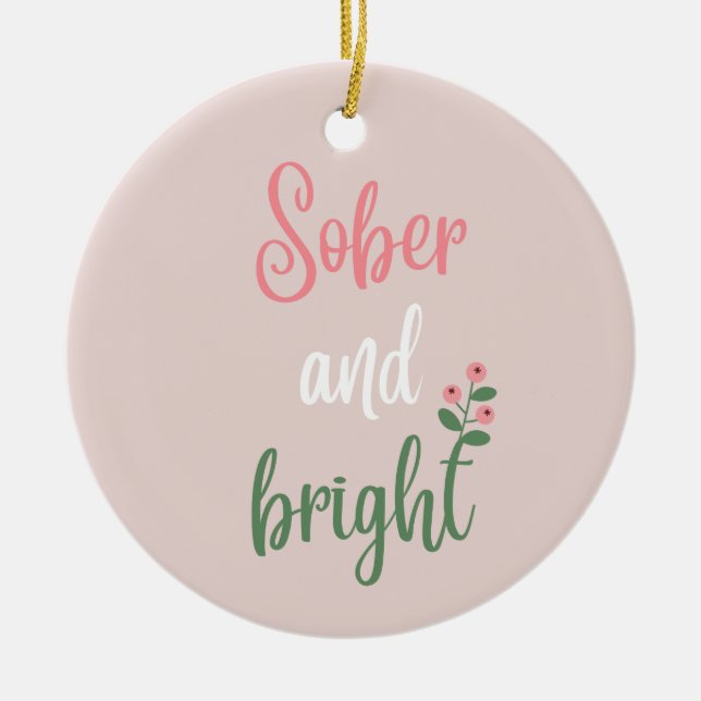 Individuelle Name Pink Pastel Sober Weihnachtsgesc Keramik Ornament (Vorne)