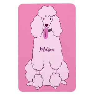 Individuelle Name Pink Poodle Magnet