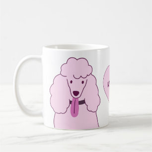 Individuelle Name Pink Poodles Kaffeetasse