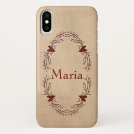 Individuelle Name Pip Berry Hearts iPhone X Fall iPhone X Hülle