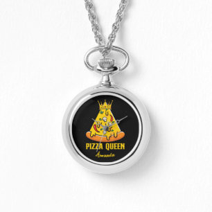 Individuelle Name Pizza Queen Armbanduhr