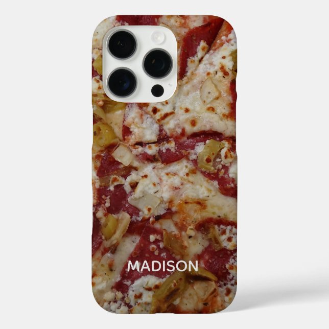 Individuelle Name Pizza Rustica Telefonzellen Case-Mate iPhone Hülle (Rückseite)