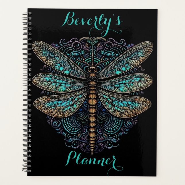 Individuelle Name-Planer mit Dragonfly Planer (Vorderseite)