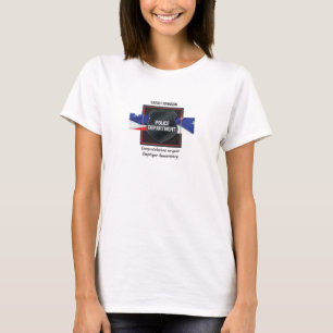 Individuelle Name, Polizeibedienstete - Jahrestag T-Shirt