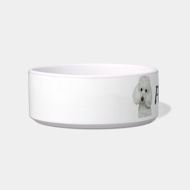 Individuelle Name Poodle Hund Tier Napf (Links)