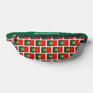 Individuelle Name PORTUGIESISCHE FLAG PORTUGALS Bauchtasche