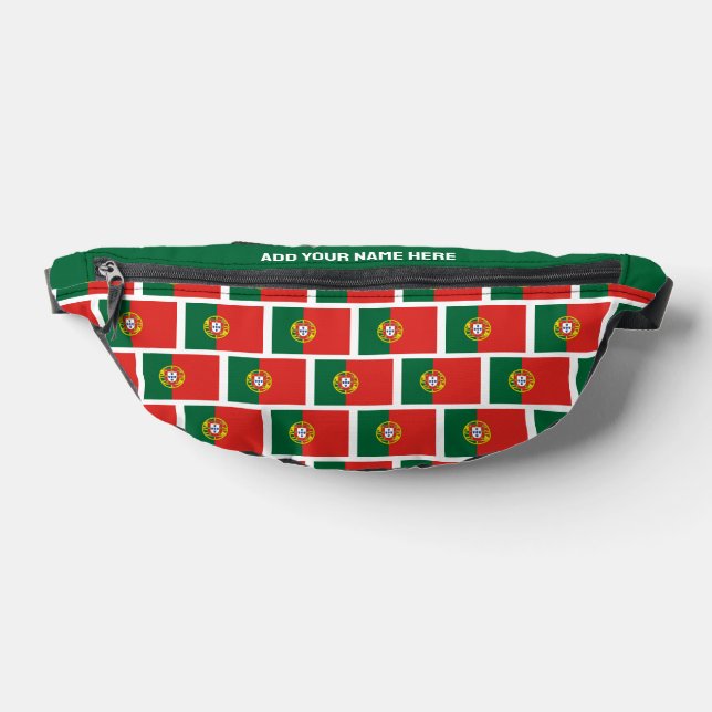 Individuelle Name PORTUGIESISCHE FLAG PORTUGALS Bauchtasche (Ablage )