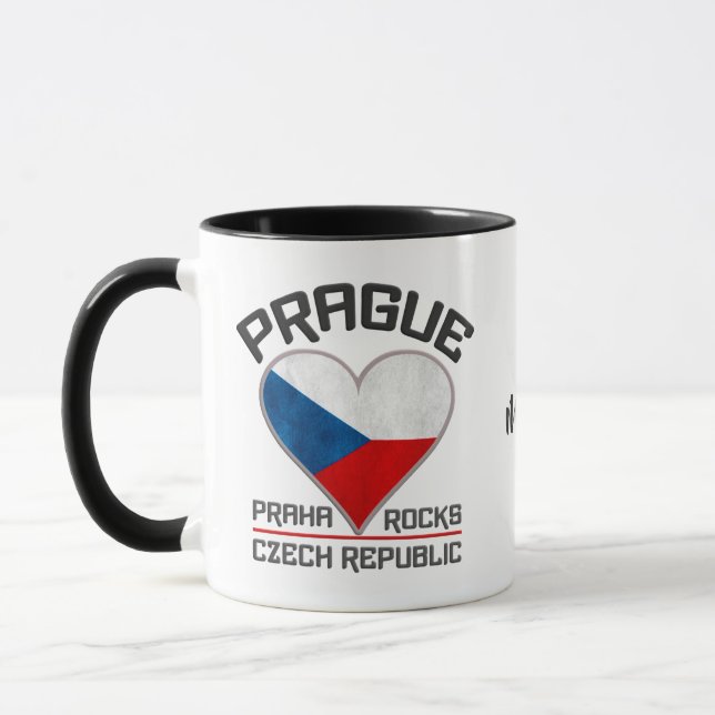 Individuelle Name PRAGUE Tasse (Links)