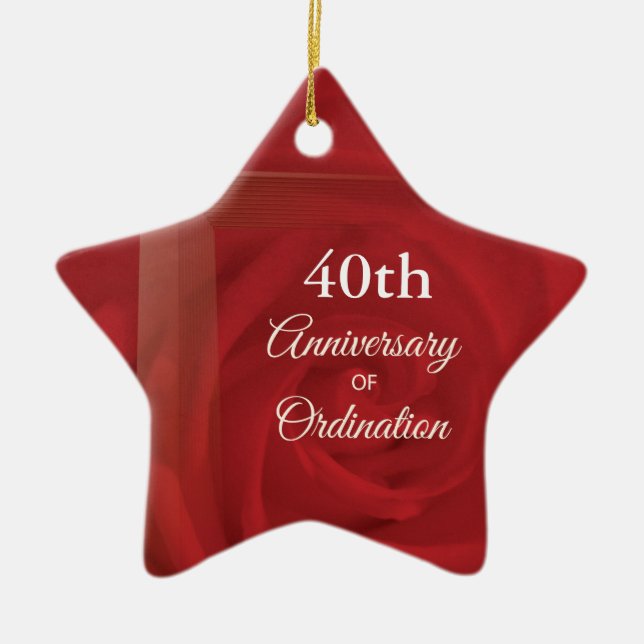 Individuelle Name Priester Anniversary Ordination  Keramikornament (Vorne)