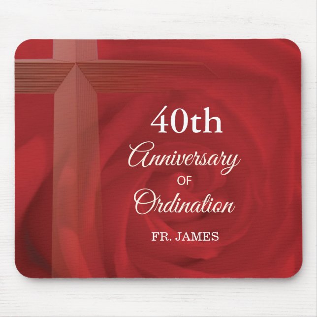 Individuelle Name Priester Anniversary Ordination  Mousepad (Vorne)