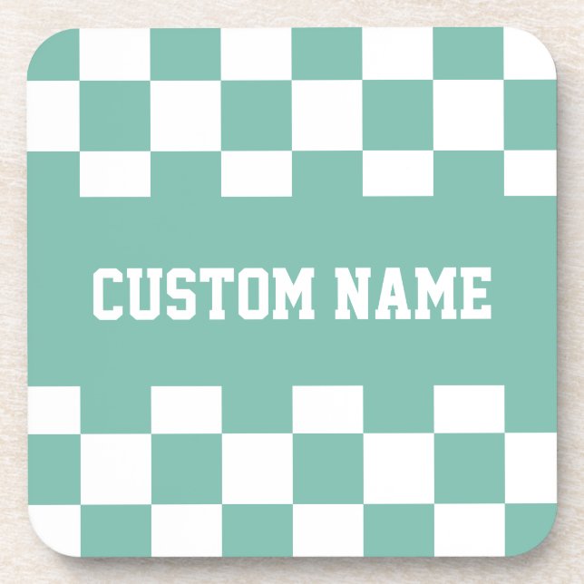 Individuelle Name-Prüfplatinenmuster Getränkeuntersetzer (Vorderseite)