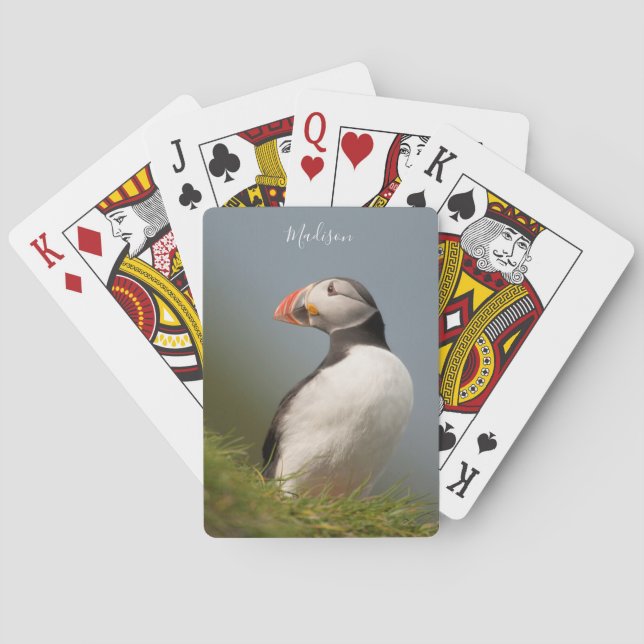 Individuelle Name Puffin Spielkarten (Rückseite)