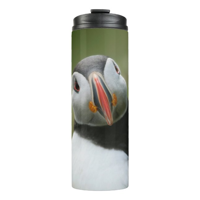 Individuelle Name Puffin Thermosbecher (Vorderseite)